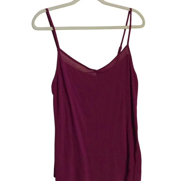 JOCKEY Women's size M Mesh trim Plum camisole tank top - Picture 1 of 4